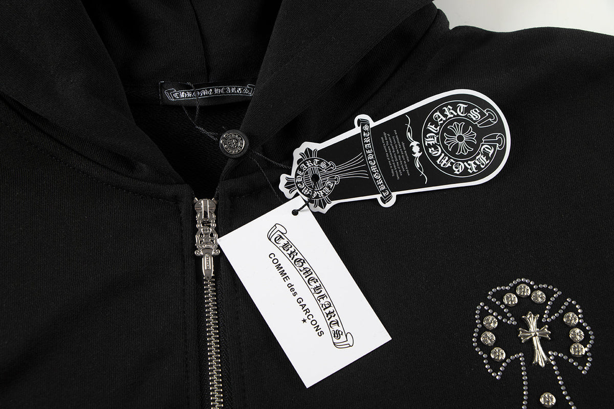 Chrome Hearts New Zip Up Hoodie -TQ02