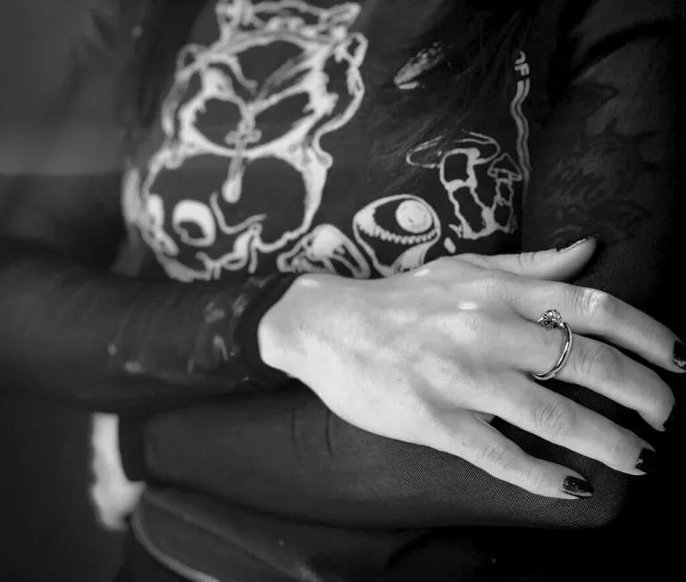 CHROME HEARTS NAIL RING – CROSSBALL 56
