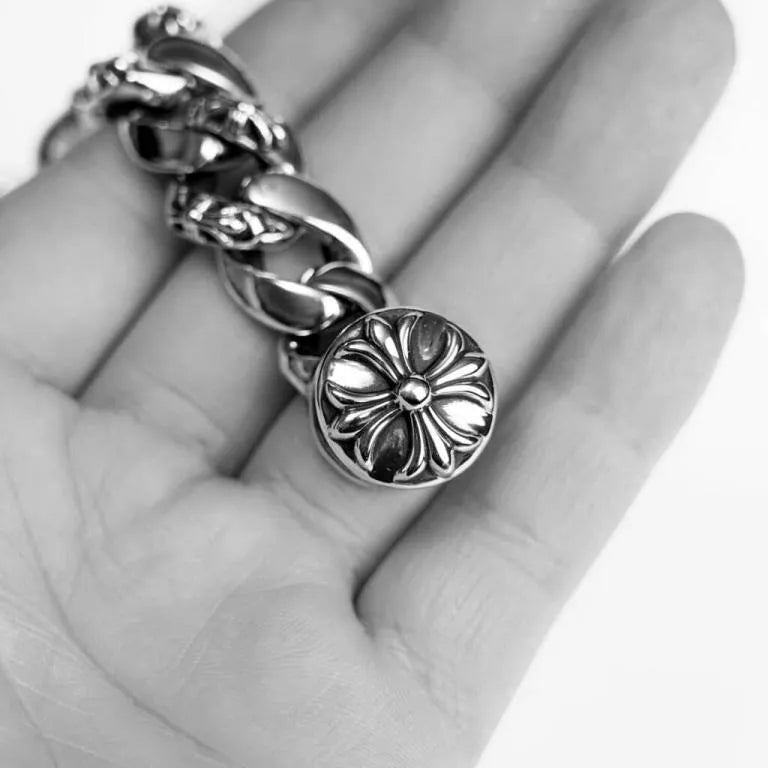 Chrome Hearts DAGGER ID FANCY LINK CLIP BRACELET 6