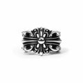 CHROME HEARTS DOUBLE FLORAL RING 1